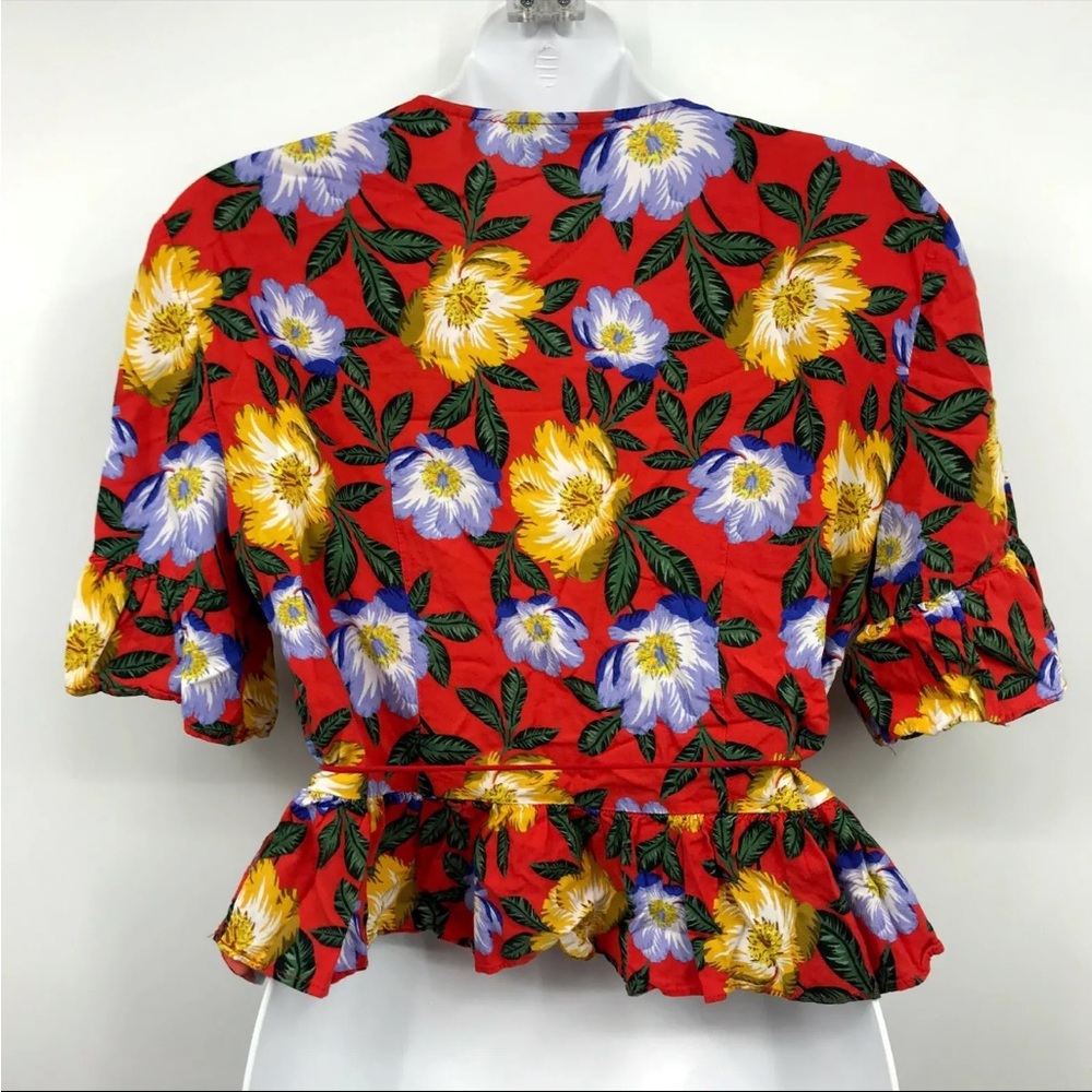The Fifth Label Floral Wrap Blouse Large - Picture 4 of 6